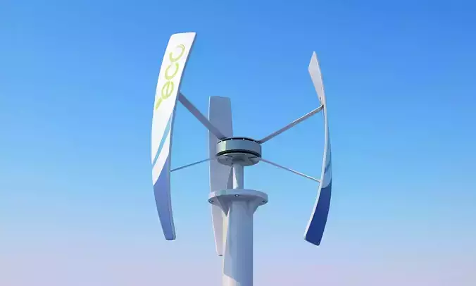 Vertical Wind turbine 3D model