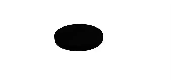 Hockey Puck Low-poly 3D model