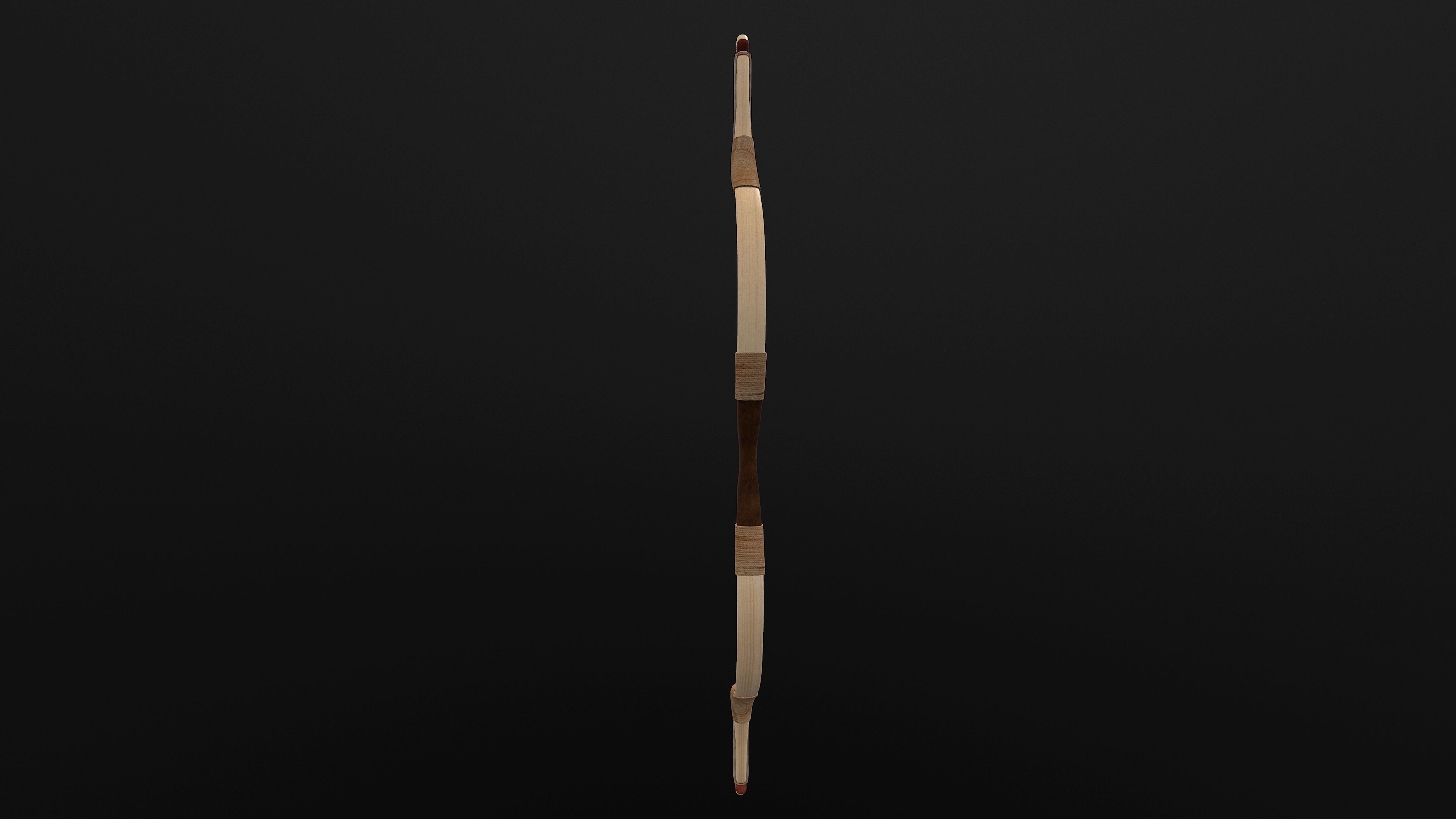 Composite Bow Low-poly 3D model_3