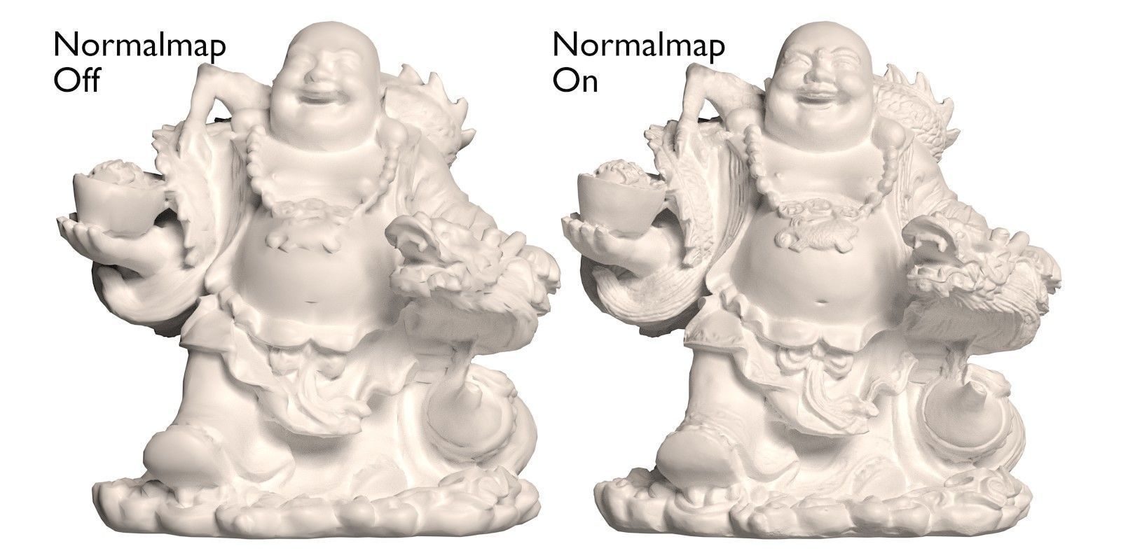 Laughing Buddha  Low-poly 3D model_28