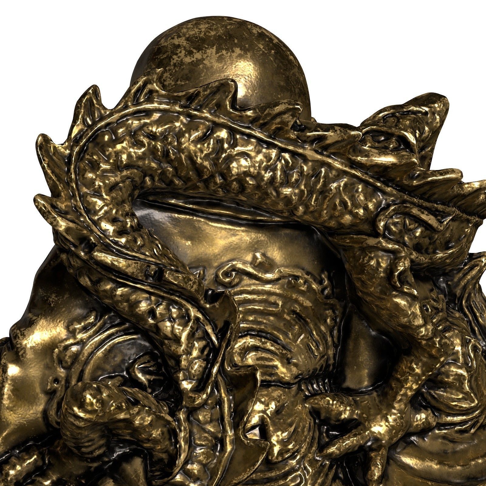 Laughing Buddha  Low-poly 3D model_15