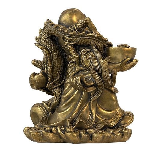 Laughing Buddha  Low-poly 3D model 4
