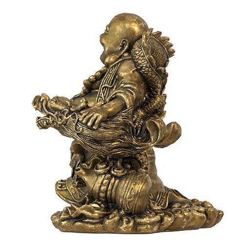 Laughing Buddha  Low-poly 3D model 7