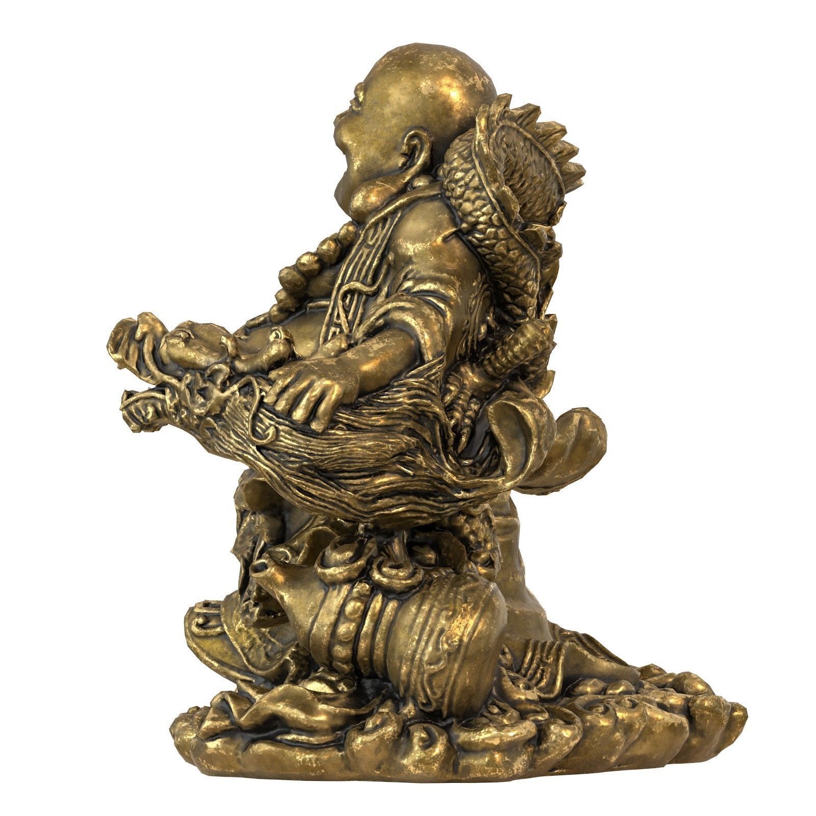 Laughing Buddha  Low-poly 3D model_7