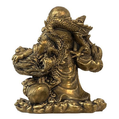 Laughing Buddha  Low-poly 3D model 6