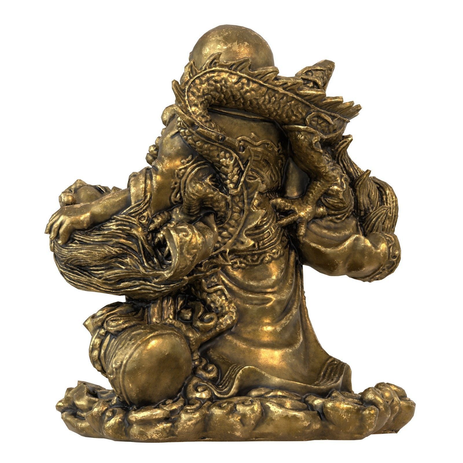 Laughing Buddha  Low-poly 3D model_6