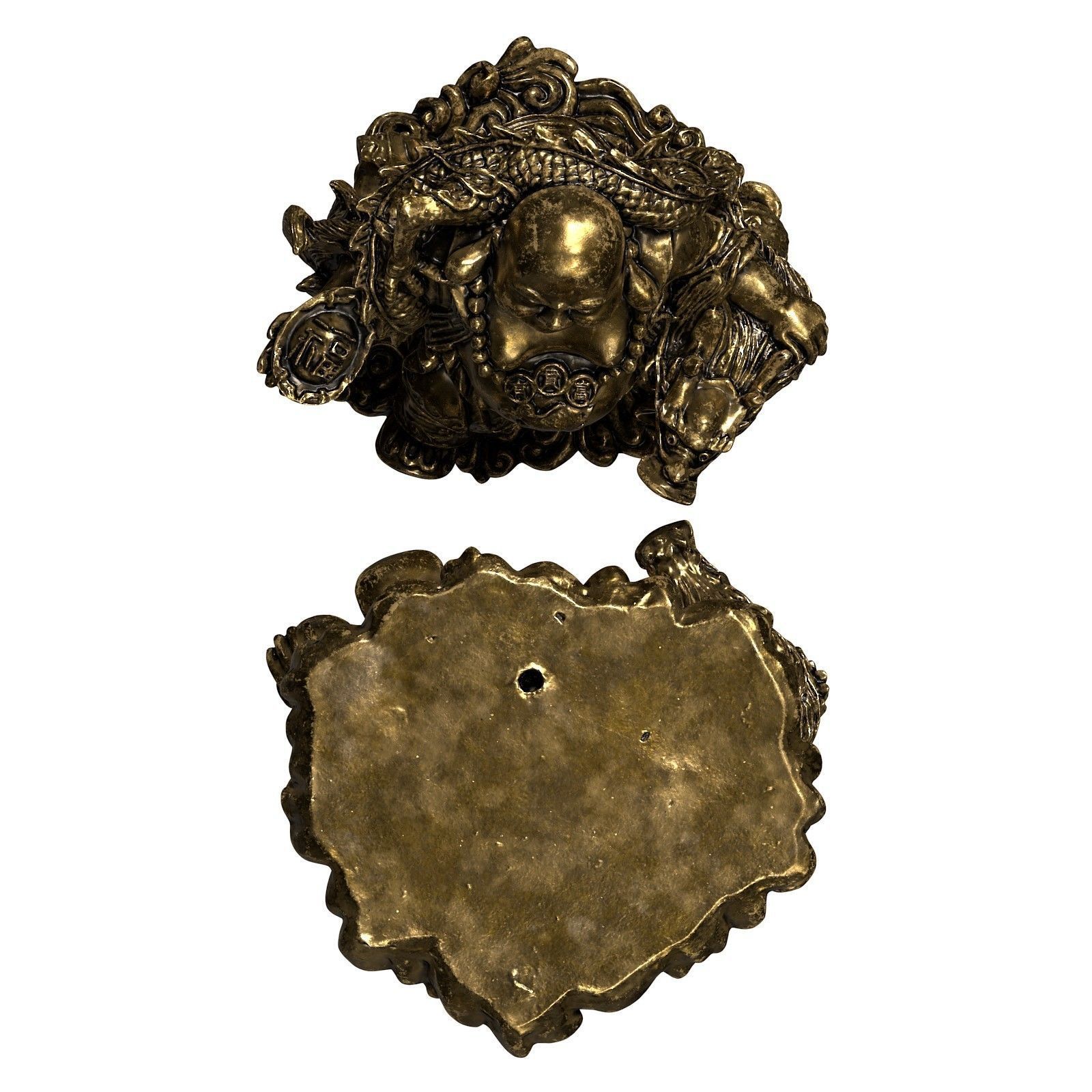 Laughing Buddha  Low-poly 3D model_22