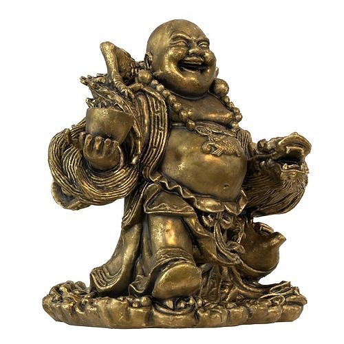Laughing Buddha  Low-poly 3D model 2
