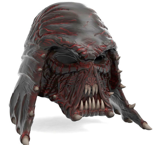 Star Wars Darth Vader Organic Helmet file  wearable 3D print model