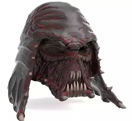 Star Wars Darth Vader Organic Helmet file  wearable 3D print model