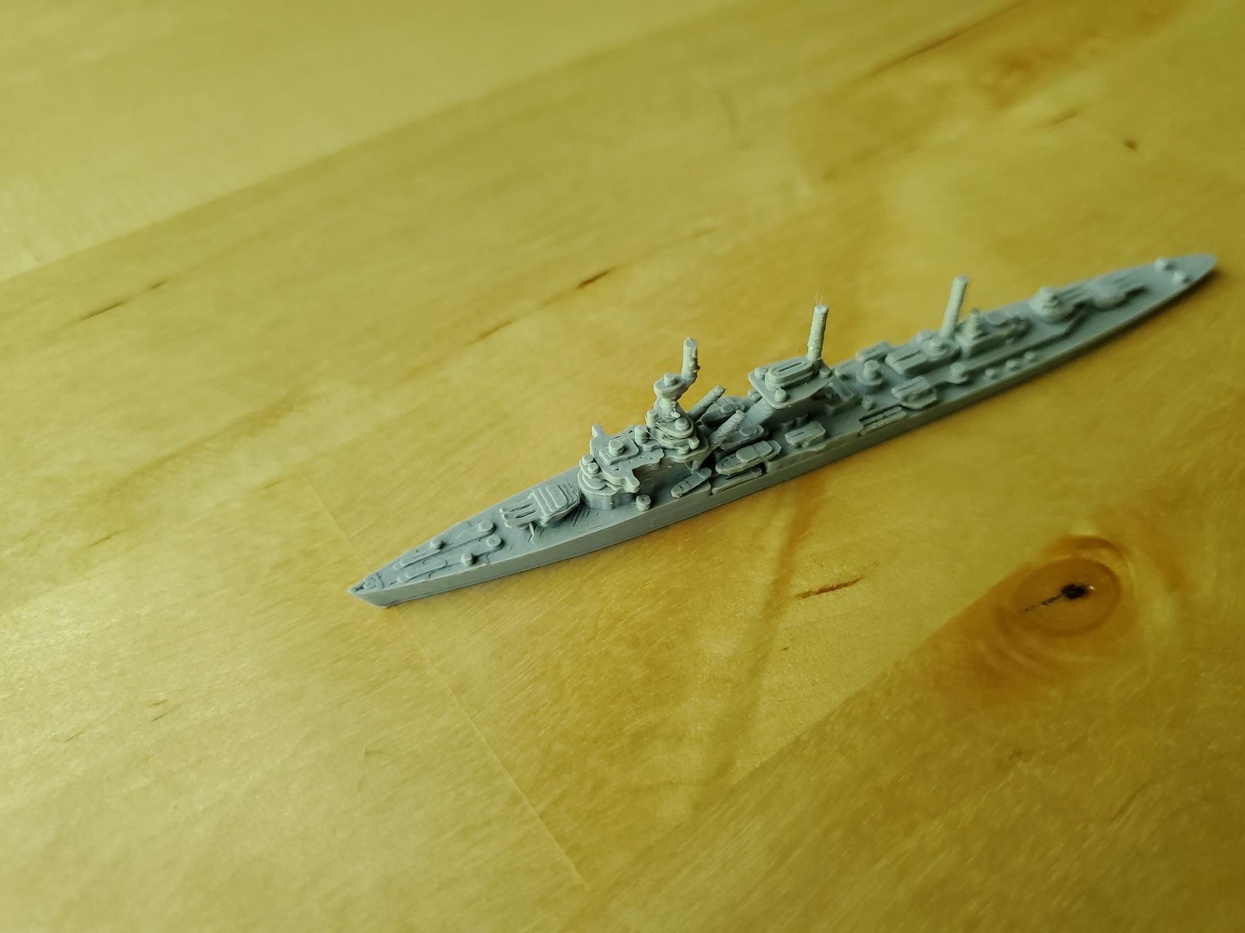 German Leipzig Class Cruiser Warship 3D print model_4