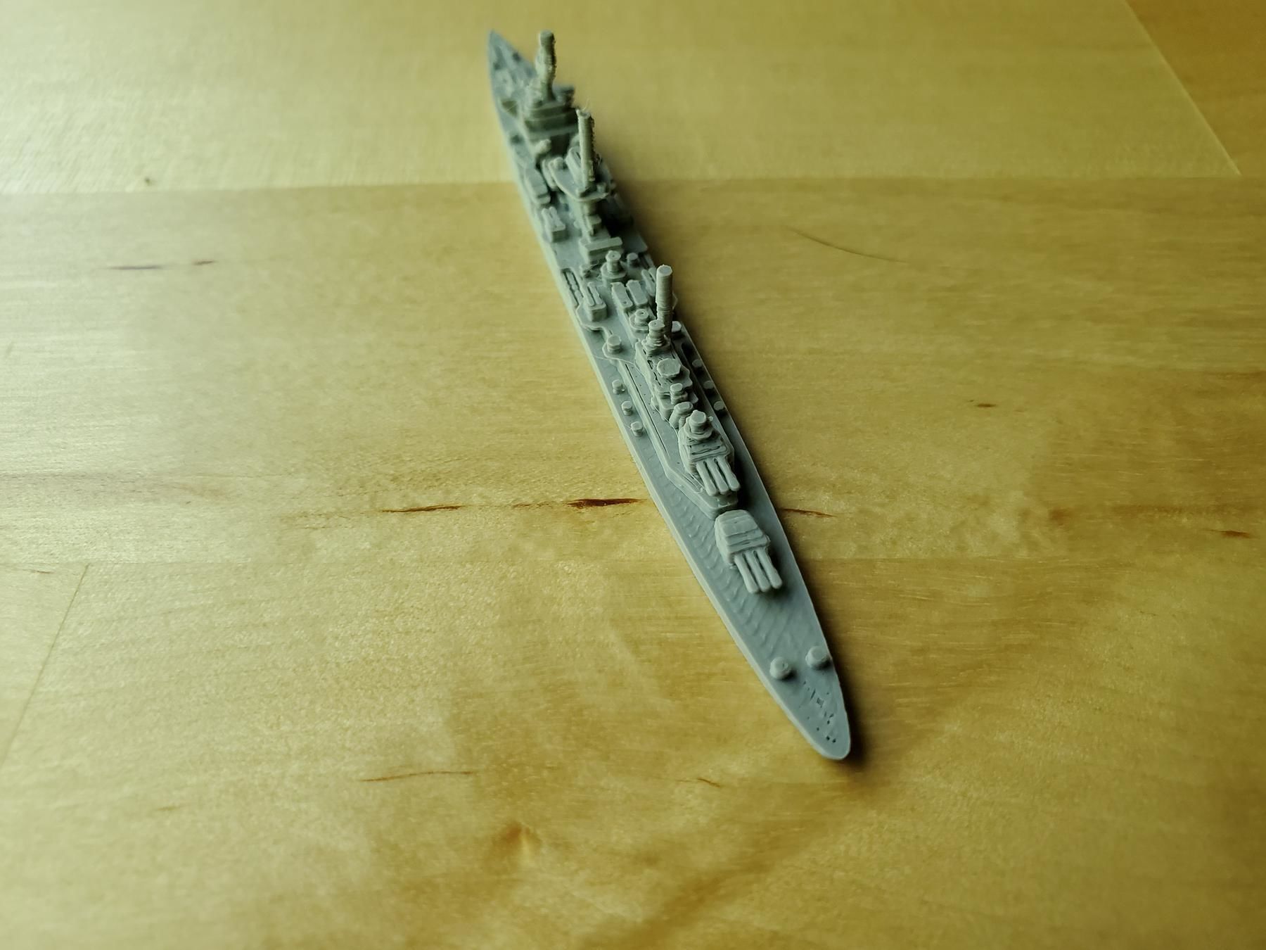 German Leipzig Class Cruiser Warship 3D print model_13