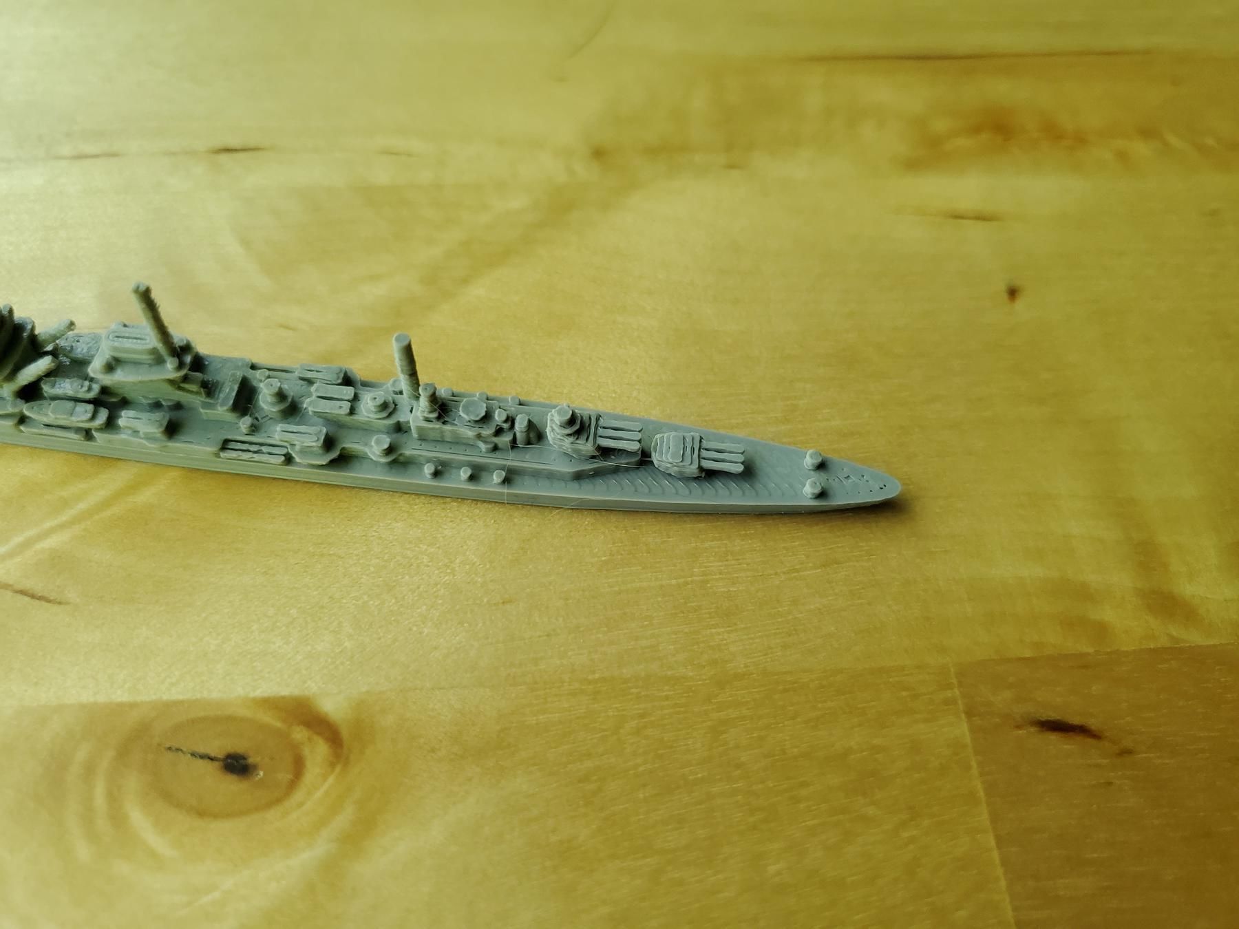 German Leipzig Class Cruiser Warship 3D print model_5