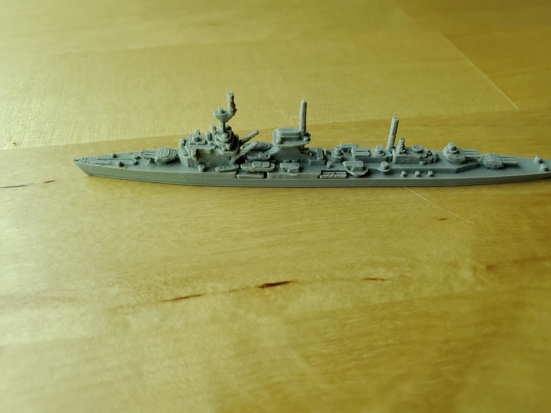 German Leipzig Class Cruiser Warship 3D print model_14