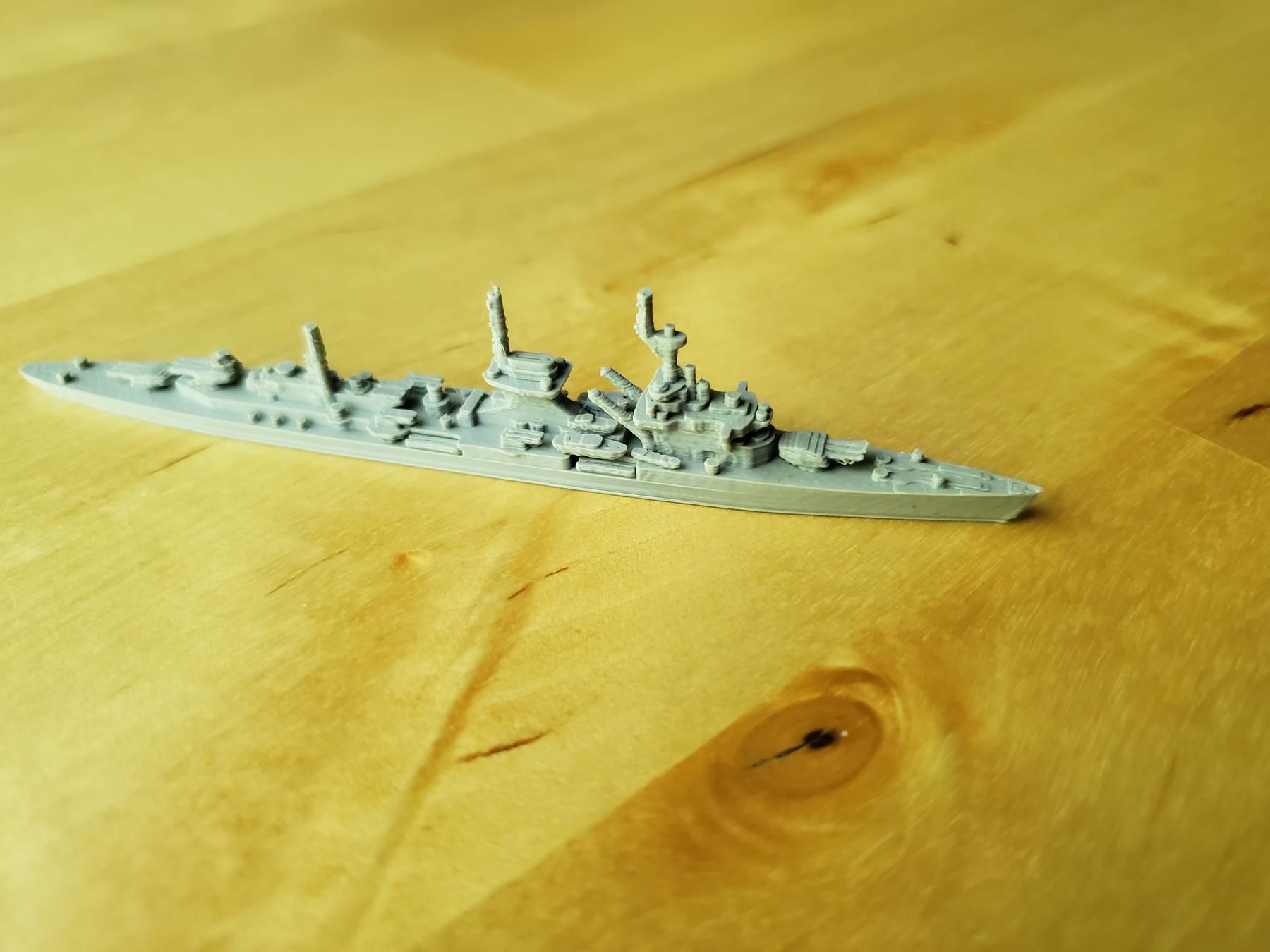 German Leipzig Class Cruiser Warship 3D print model_12