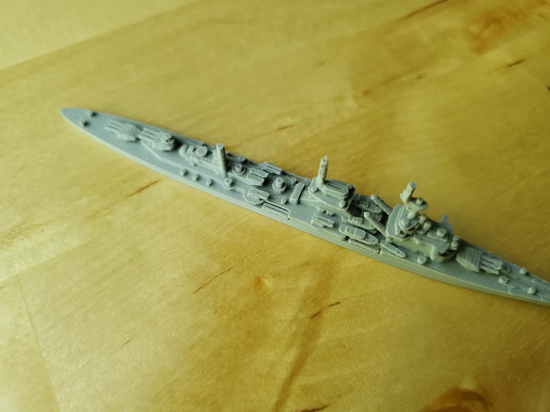 German Leipzig Class Cruiser Warship 3D print model_9