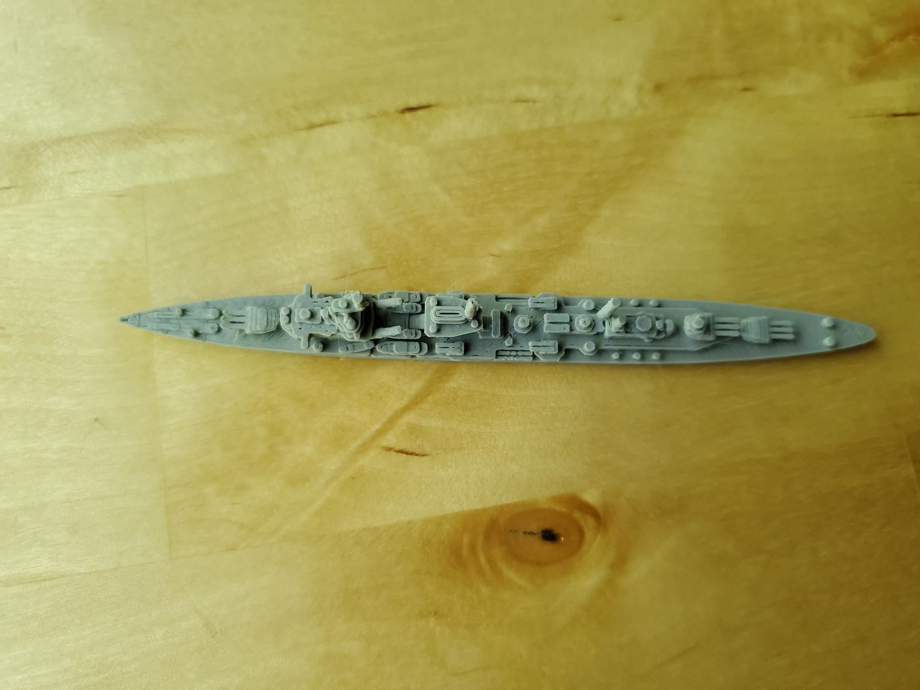 German Leipzig Class Cruiser Warship 3D print model_6