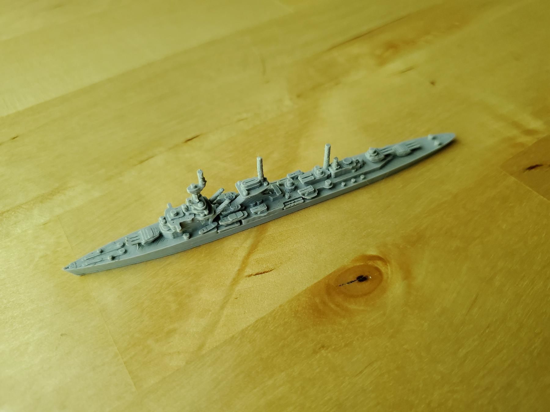 German Leipzig Class Cruiser Warship 3D print model_3