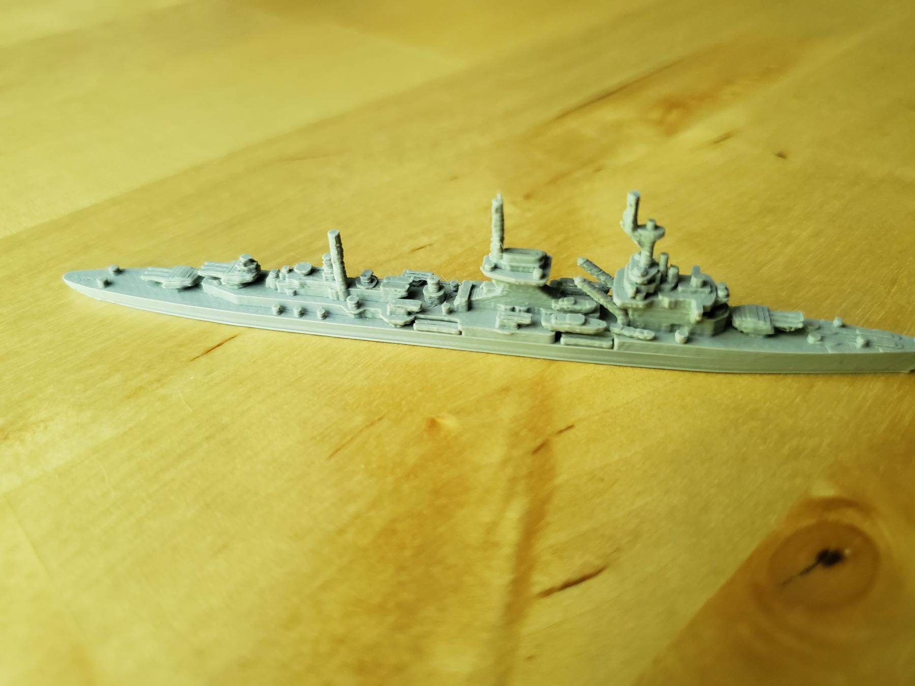 German Leipzig Class Cruiser Warship 3D print model_11