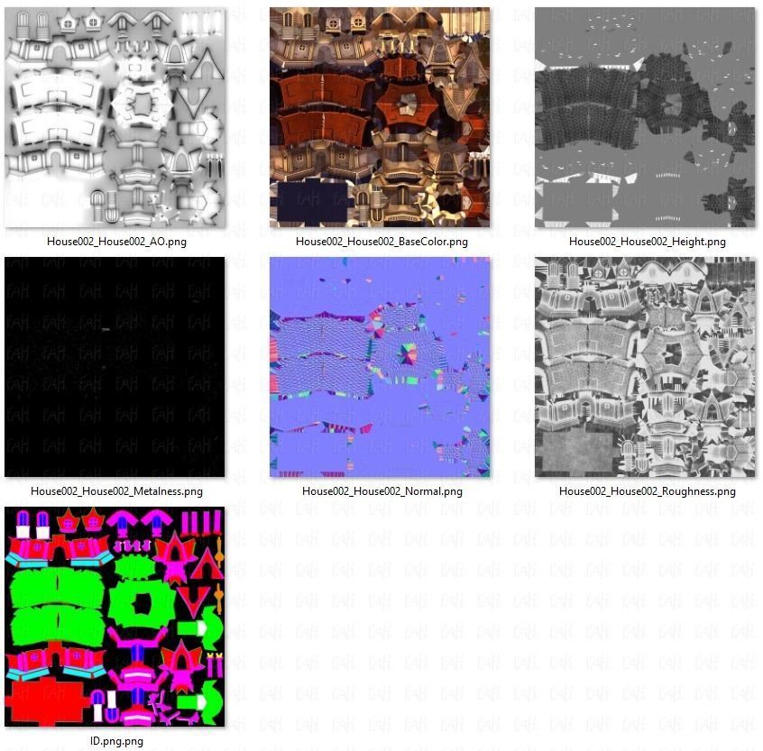 House Cartoon V02 Low-poly 3D model_42