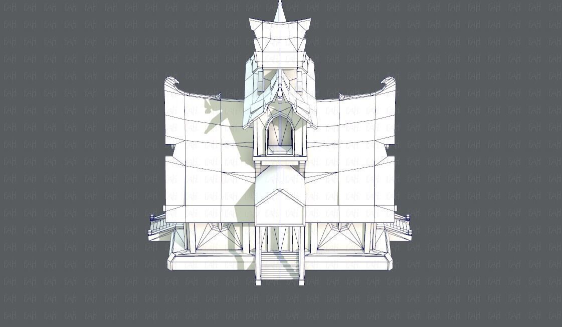 House Cartoon V02 Low-poly 3D model_31