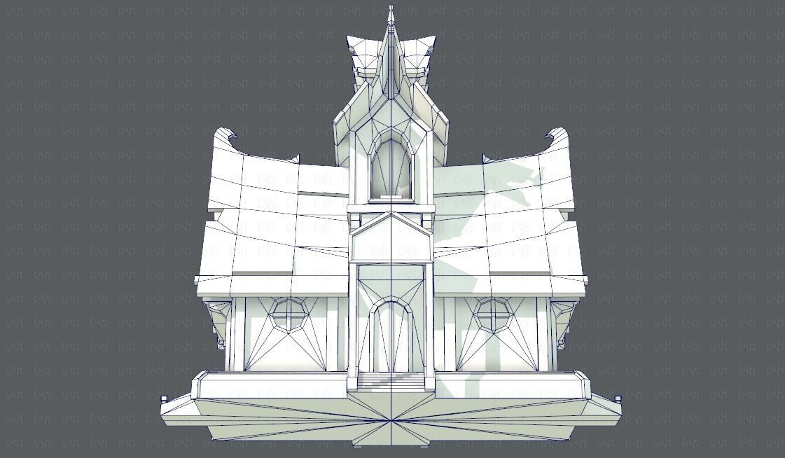 House Cartoon V02 Low-poly 3D model_40