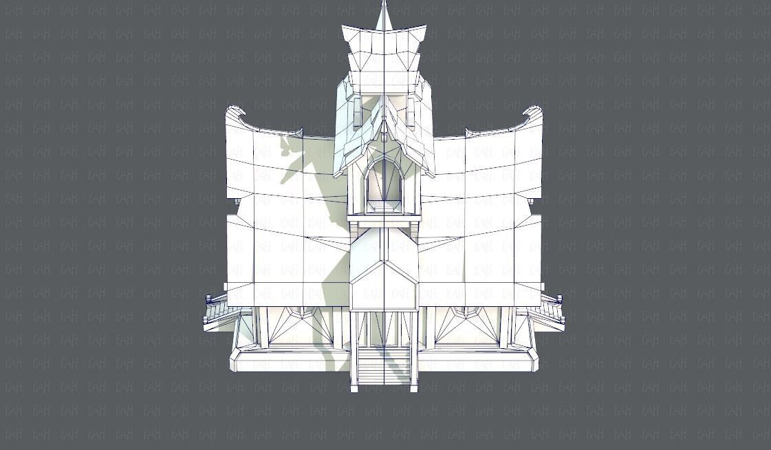 House Cartoon V02 Low-poly 3D model_27