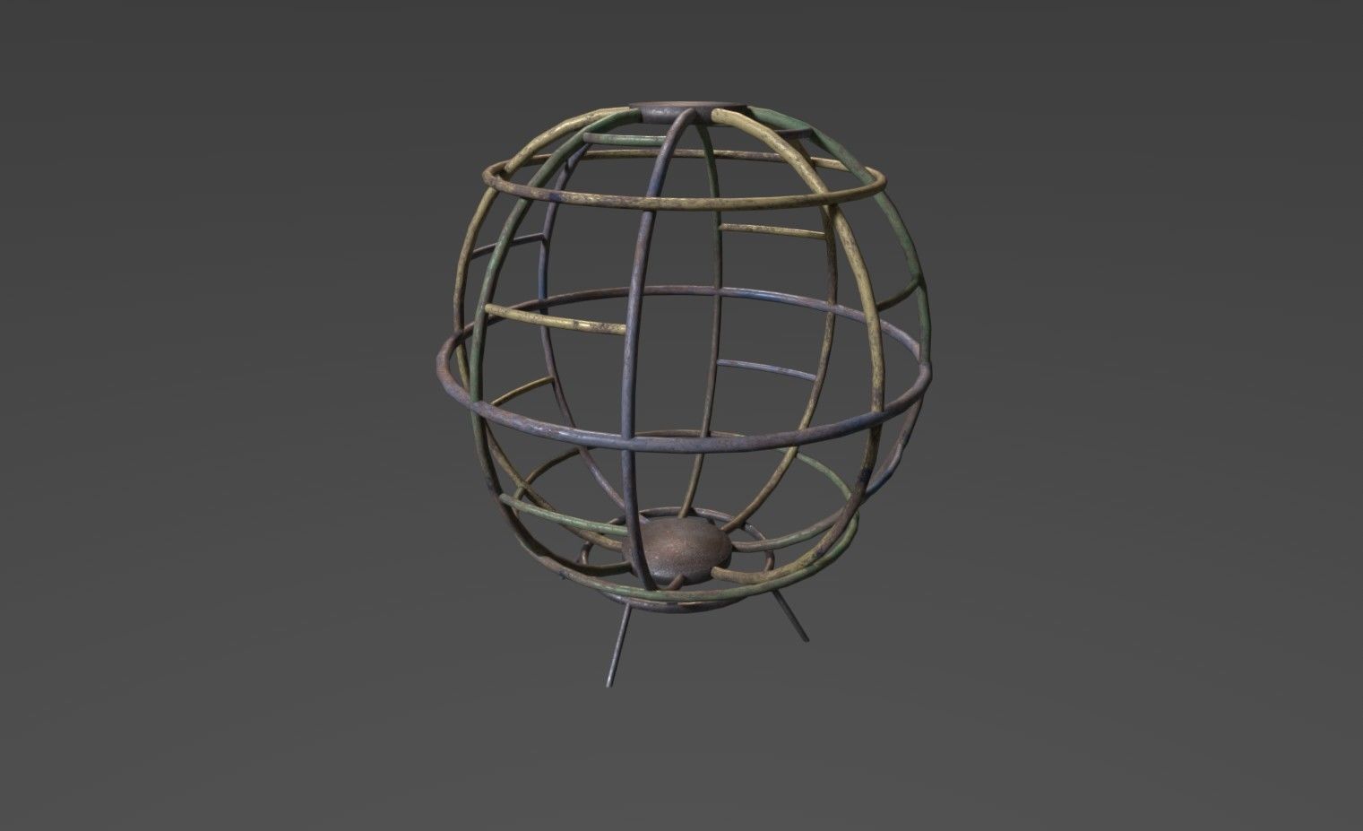 Soviet Oldschool Playground Low-poly 3D model_9