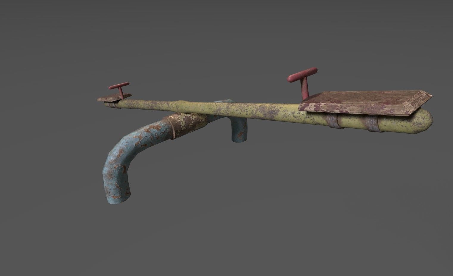 Soviet Oldschool Playground Low-poly 3D model_2