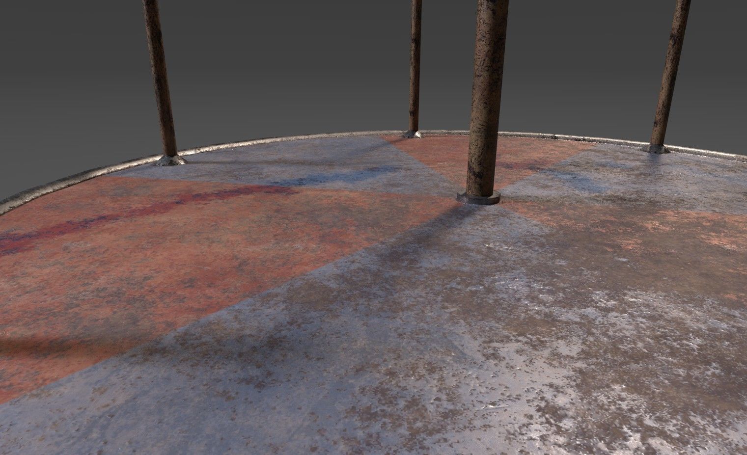 Soviet Oldschool Playground Low-poly 3D model_5