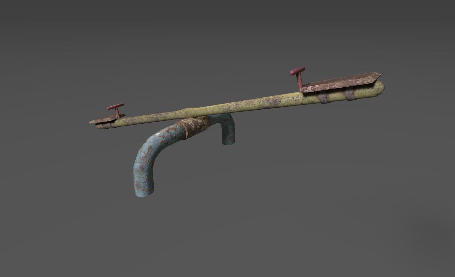 Soviet Oldschool Playground Low-poly 3D model_1