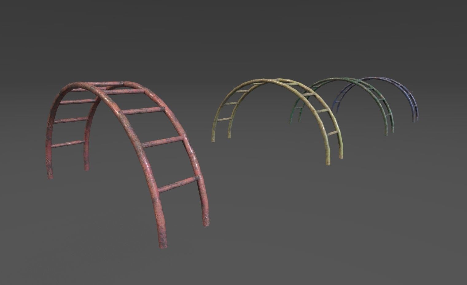 Soviet Oldschool Playground Low-poly 3D model_15