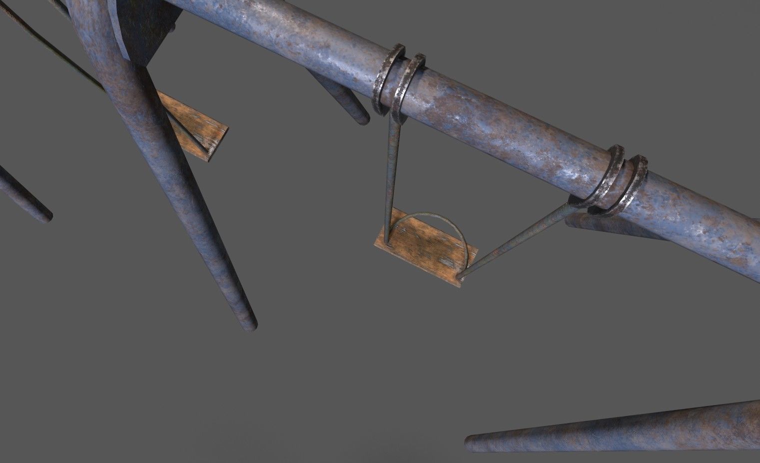 Soviet Oldschool Playground Low-poly 3D model_14