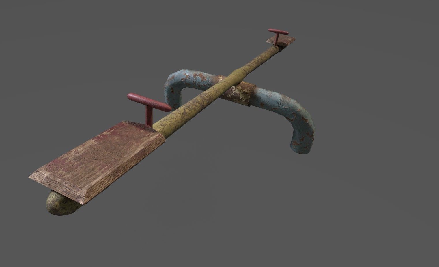 Soviet Oldschool Playground Low-poly 3D model_3