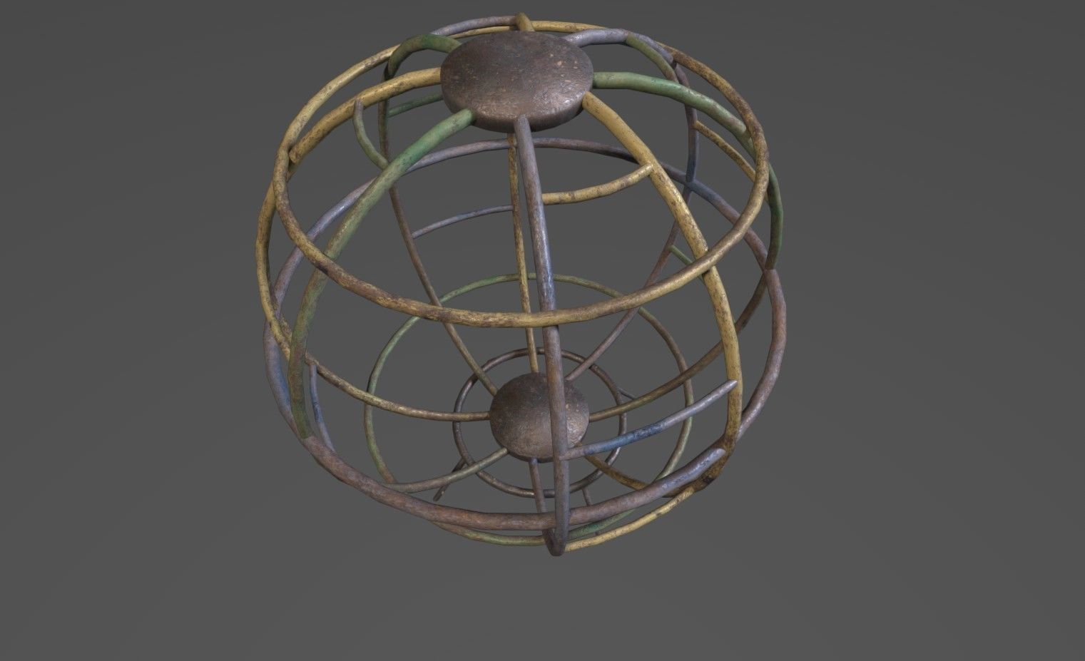 Soviet Oldschool Playground Low-poly 3D model_10