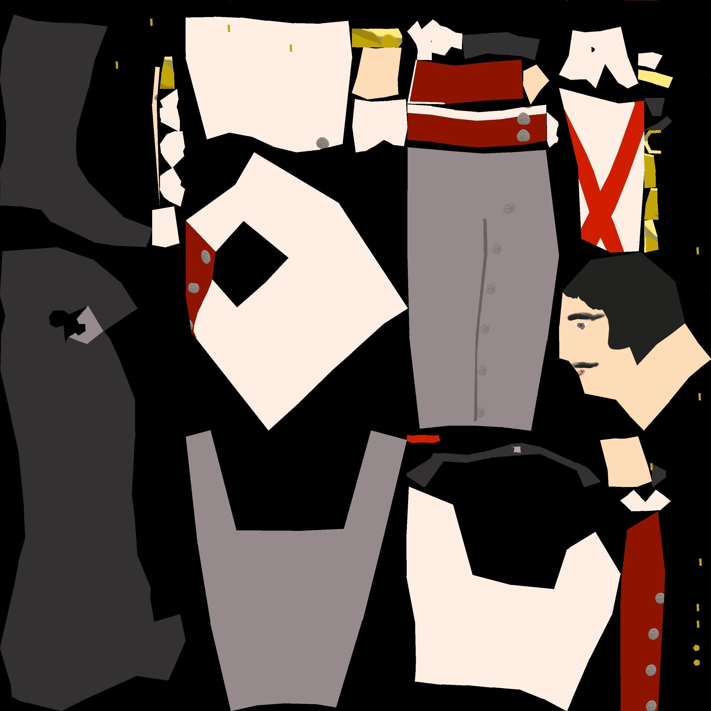 BAVARIA 1806 Dragoon line cavalery LOW POLY Napoleonic era Low-poly 3D model_23