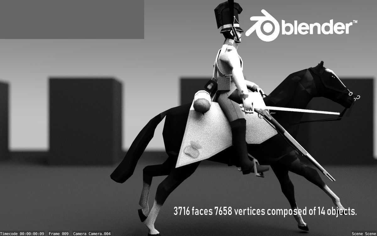 BAVARIA 1806 Dragoon line cavalery LOW POLY Napoleonic era Low-poly 3D model_24