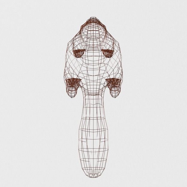 Platypus Low-poly 3D model_5