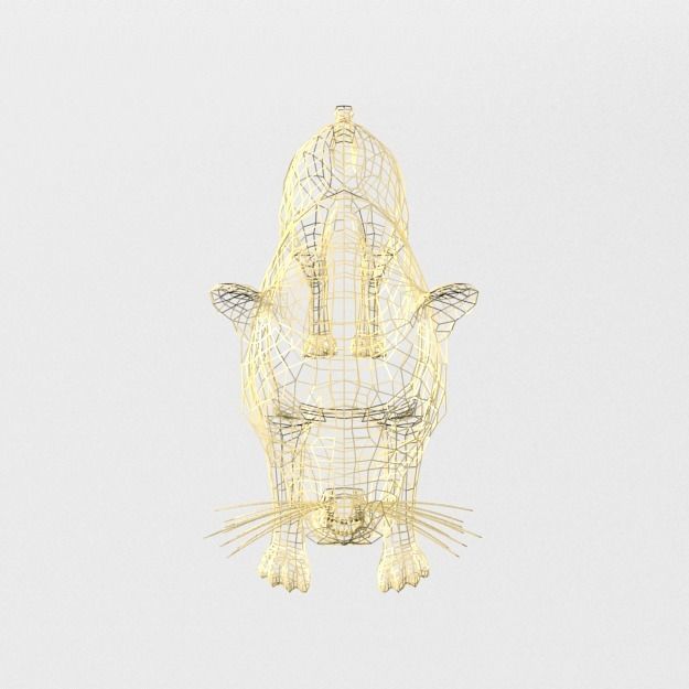 Leopard Low-poly 3D model_5