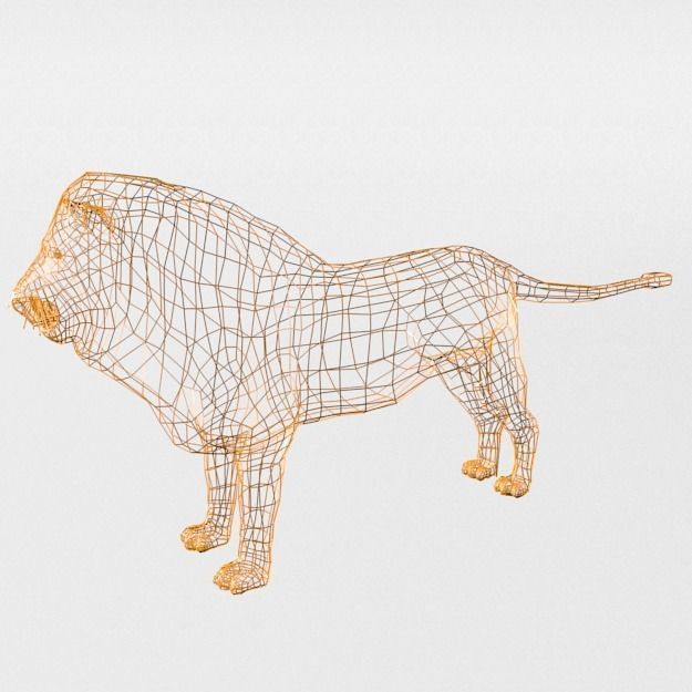 Lion Safari Low-poly 3D model_4