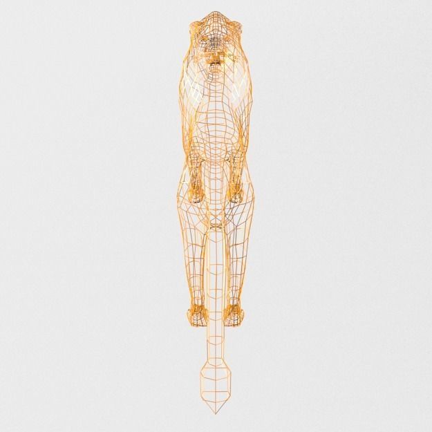 Lion Safari Low-poly 3D model_3