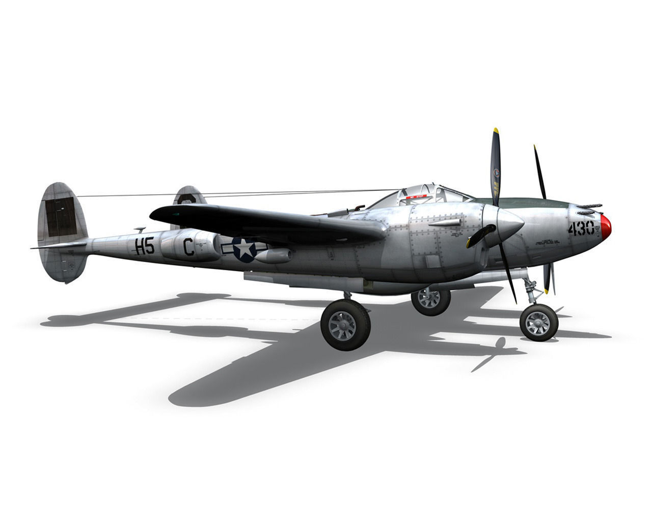 Lockheed P-38 Lightning - Gung Ho 3D model_15