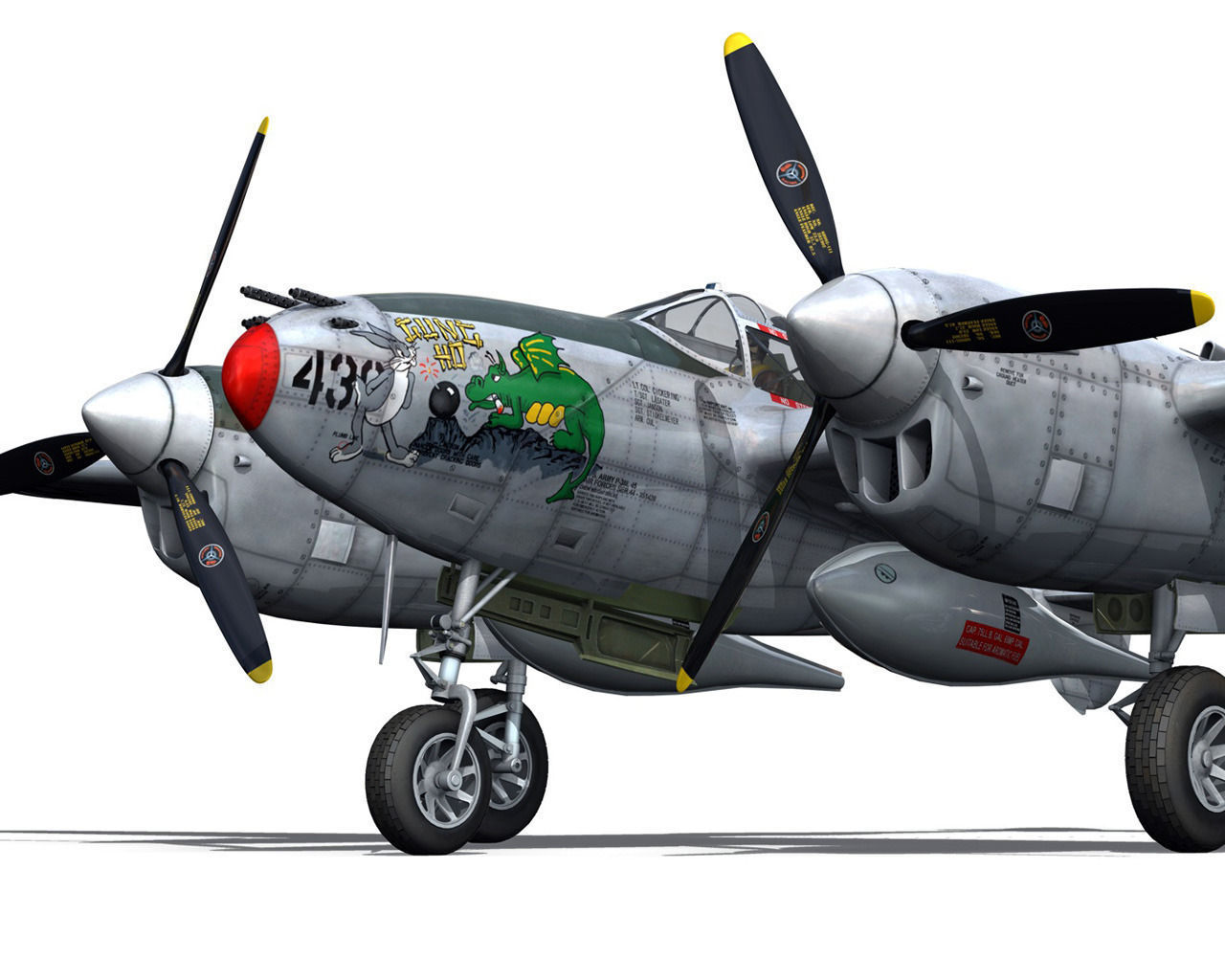 Lockheed P-38 Lightning - Gung Ho 3D model_12