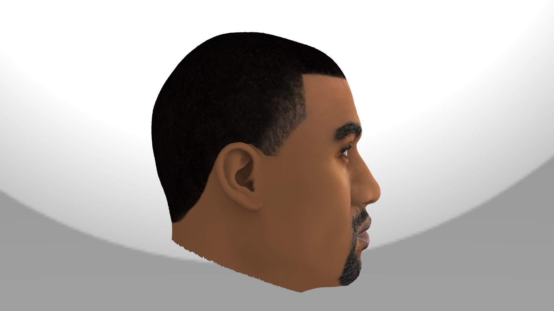 Kanye West 3D model_7