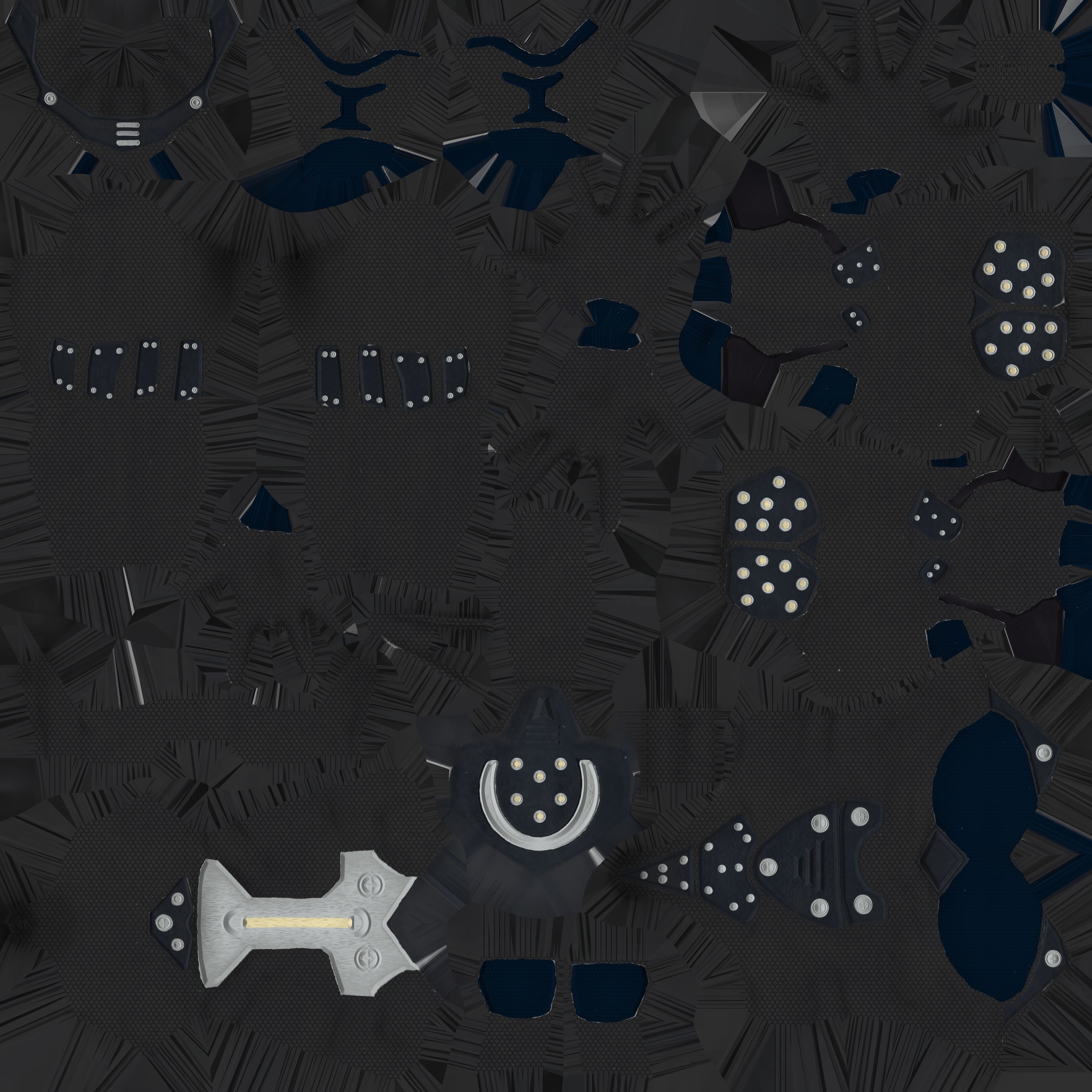 Exo Suit Armor Low-poly 3D model_8