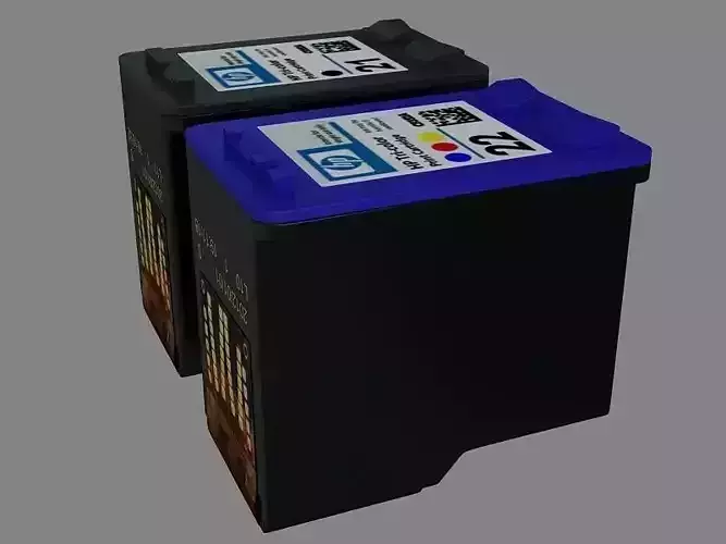 HP Printer Cartridge 3D model