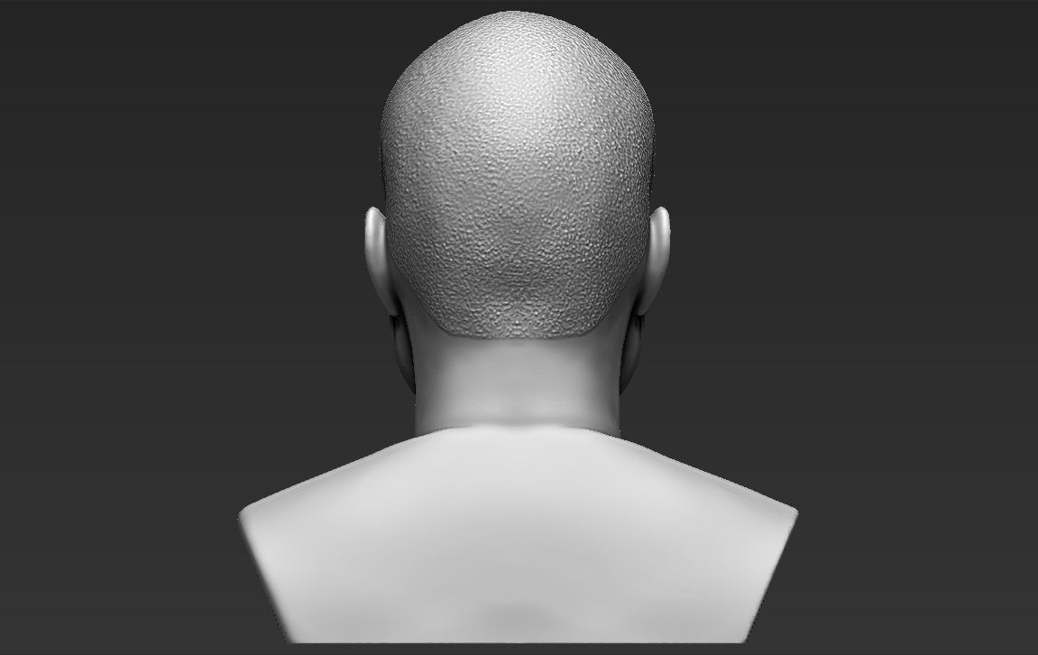 Kanye West bust 3D printing ready stl obj formats 3D print model_10