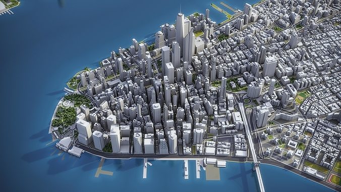 New York Low-poly 3D model 6