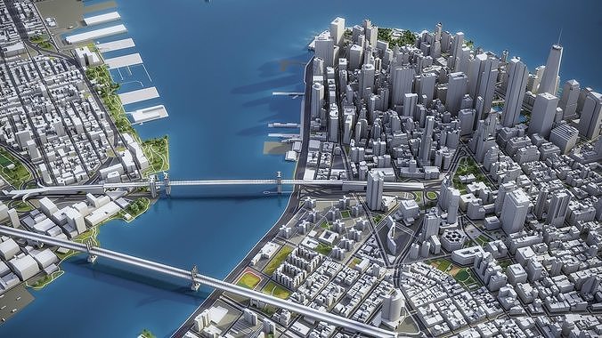 New York Low-poly 3D model 4