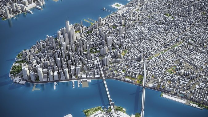 New York Low-poly 3D model 5